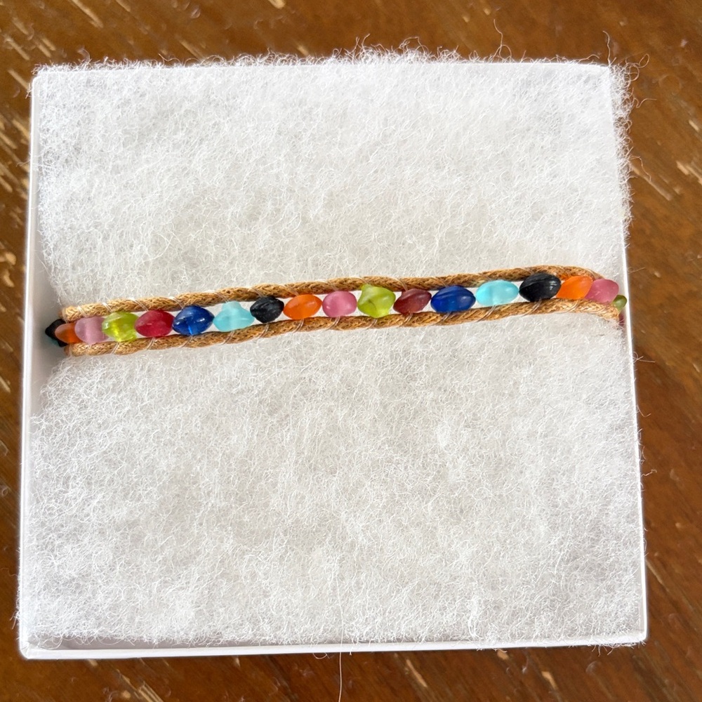 lotus and luna beaded anklet